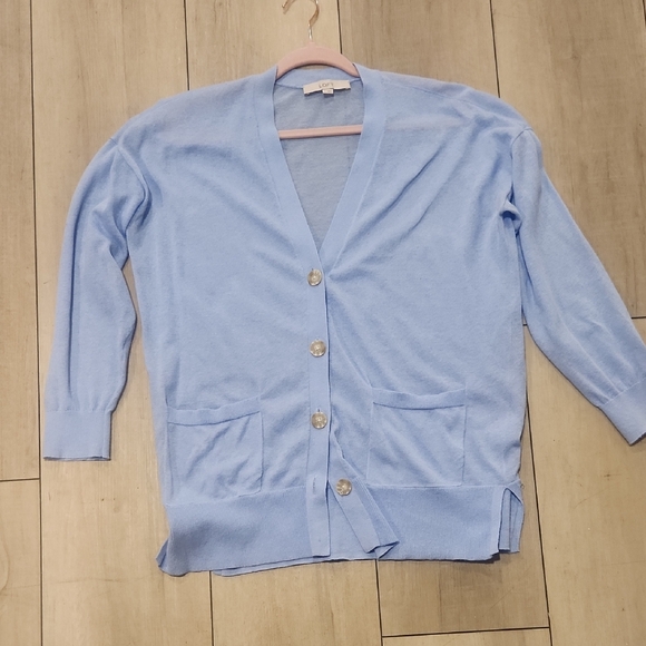 LOFT Sweaters - LOFT Sky Blue Women's Cardigan Size Large